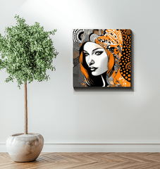 Gallery-wrapped canvas Painted Permanence in natural light