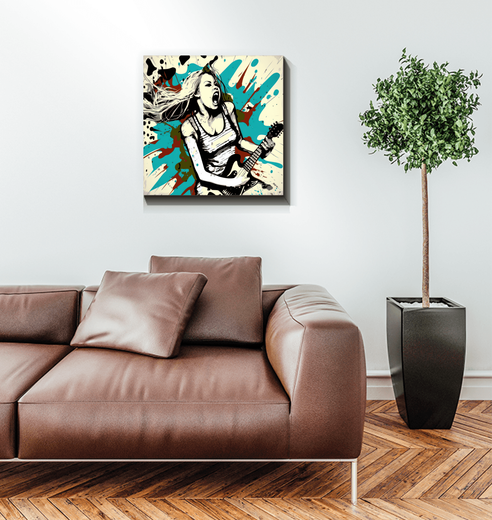 Passion with amplifiers wrapped canvas - Beyond T-shirts
