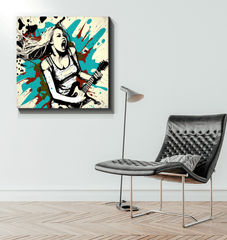 Passion with amplifiers wrapped canvas - Beyond T-shirts