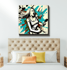 Passion with amplifiers wrapped canvas - Beyond T-shirts