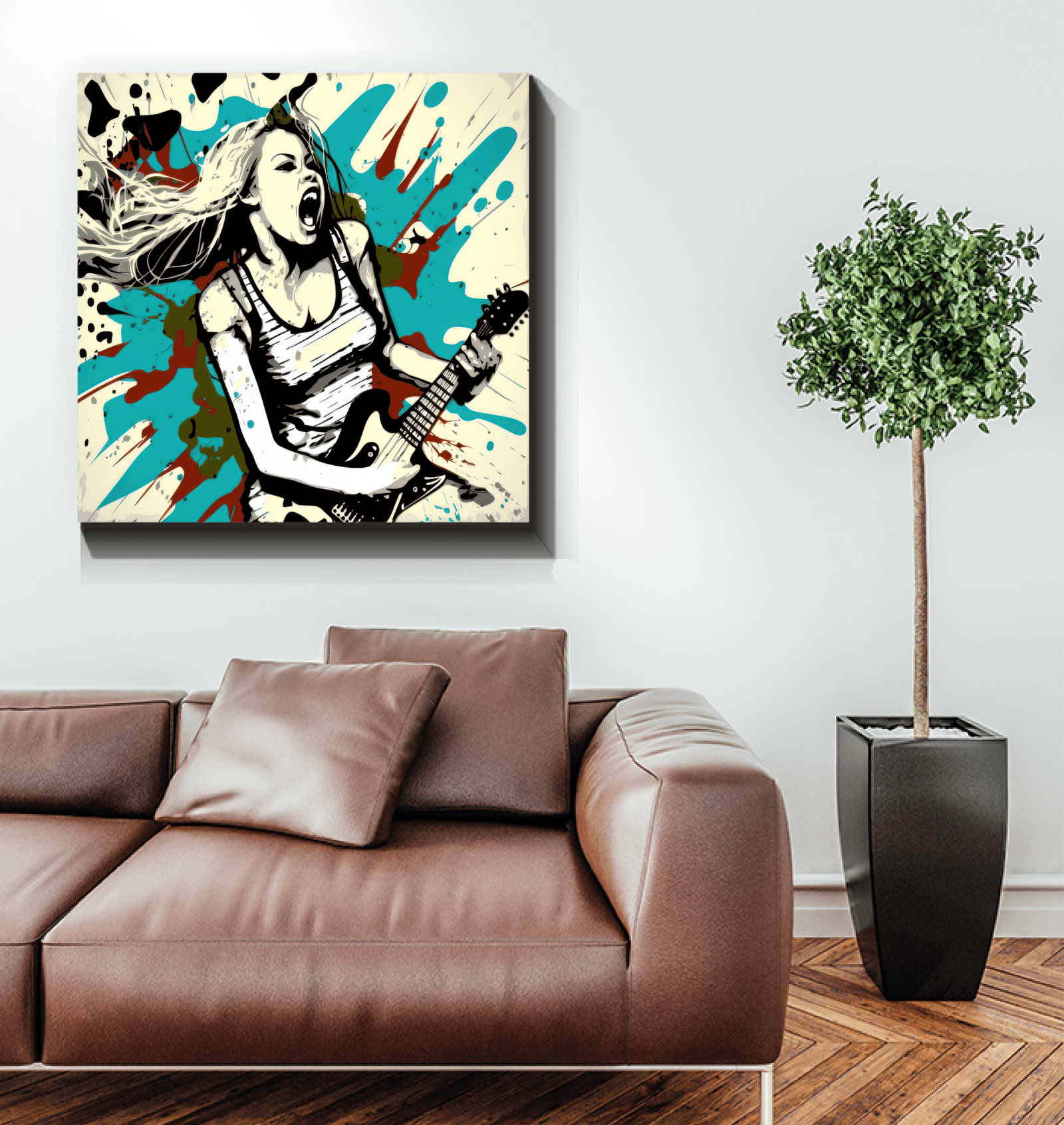 Passion with amplifiers wrapped canvas - Beyond T-shirts