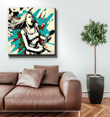 Passion with amplifiers wrapped canvas - Beyond T-shirts