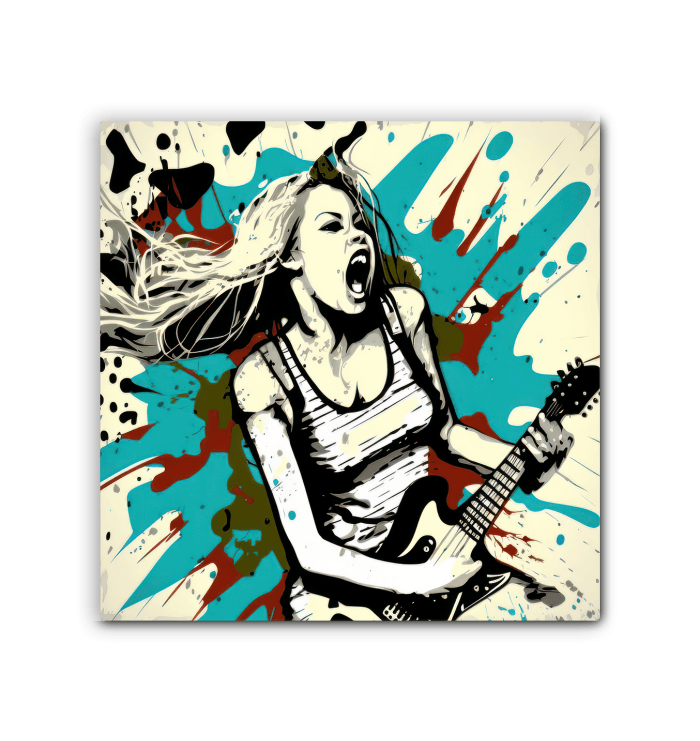 Passion with amplifiers wrapped canvas - Beyond T-shirts