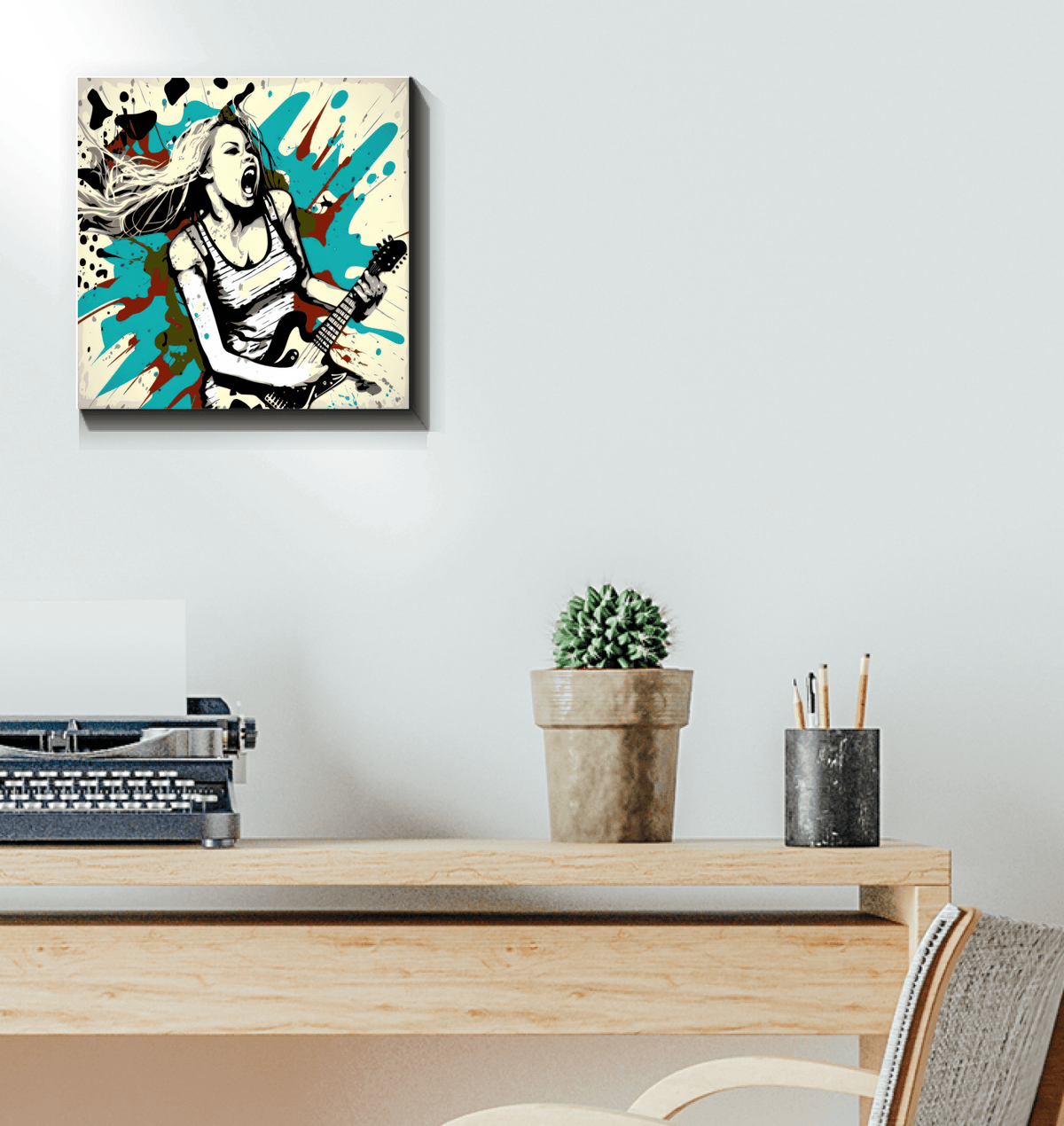 Passion with amplifiers wrapped canvas - Beyond T-shirts