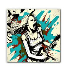 Passion with amplifiers wrapped canvas - Beyond T-shirts