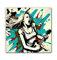 Passion with amplifiers wrapped canvas - Beyond T-shirts