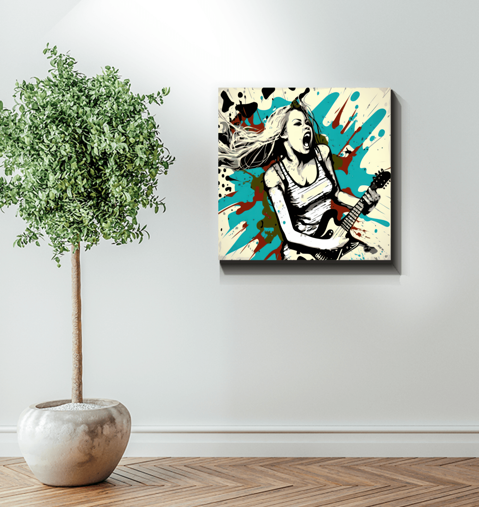 Passion with amplifiers wrapped canvas - Beyond T-shirts