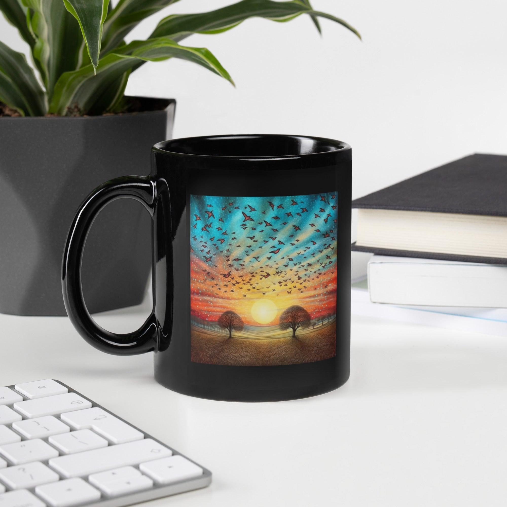 Patriotic Portfolios Black Glossy Mug - Beyond T-shirts