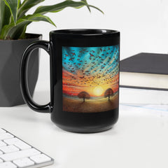 Patriotic Portfolios Black Glossy Mug - Beyond T-shirts