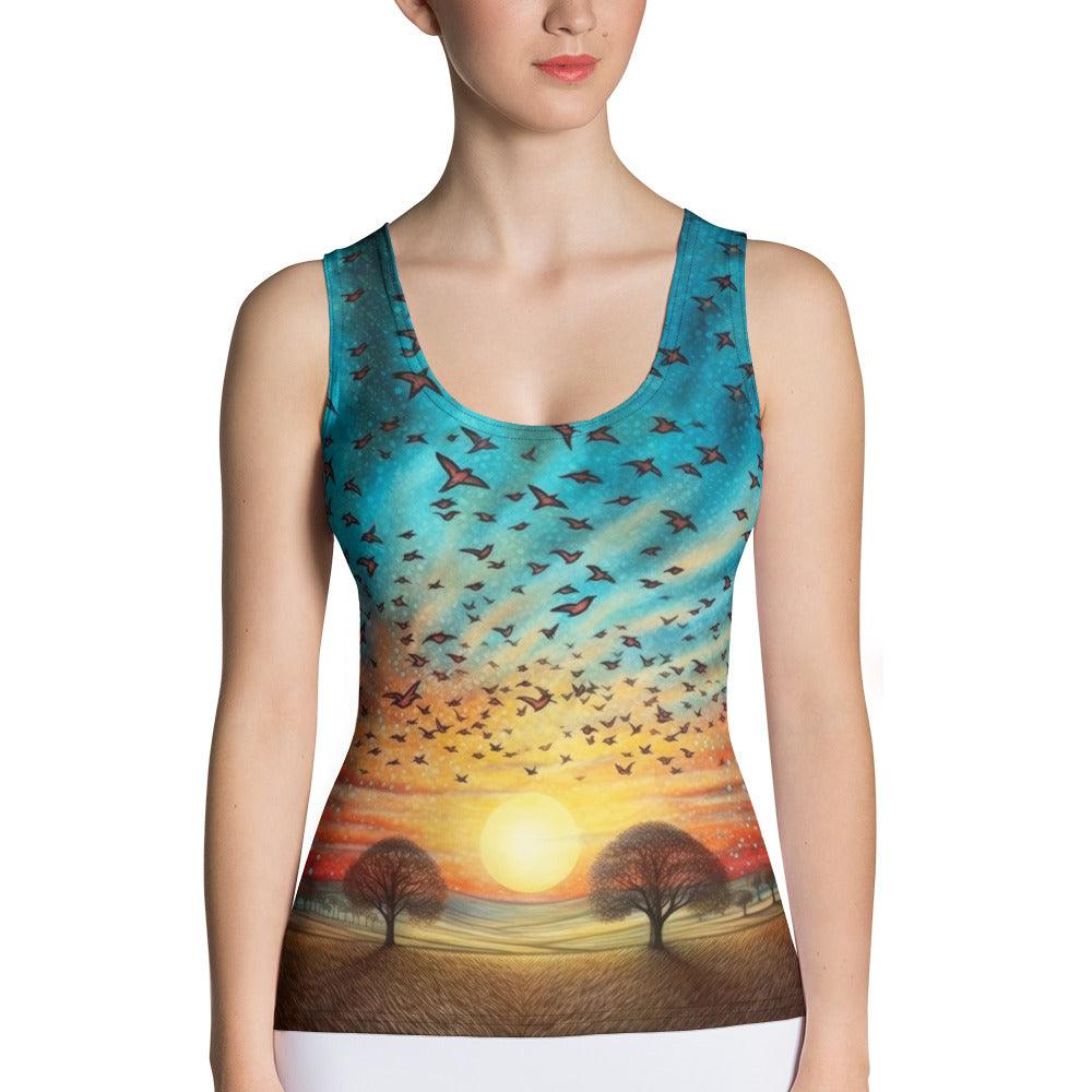 Patriotic Portfolios Sublimation Cut & Sew Tank Top - Beyond T-shirts