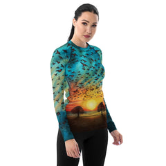 Patriotic Portfolios Women's Rash Guard - Beyond T-shirts