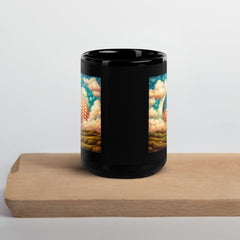 Patriotic Strokes Black Glossy Mug - Beyond T-shirts