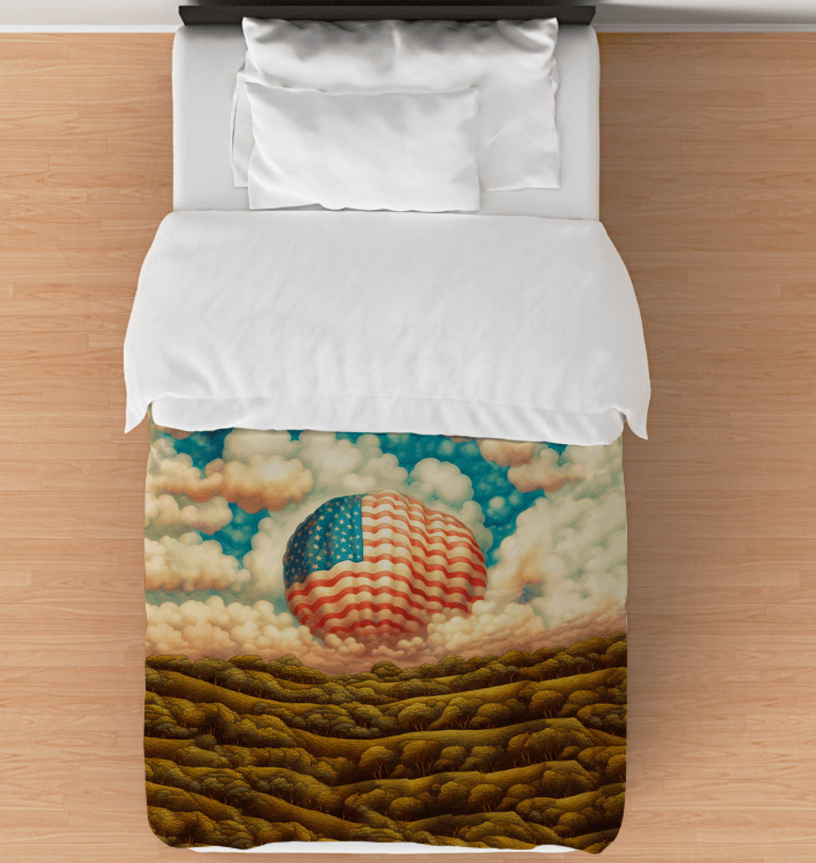 Patriotic Strokes Comforter - Twin - Beyond T-shirts