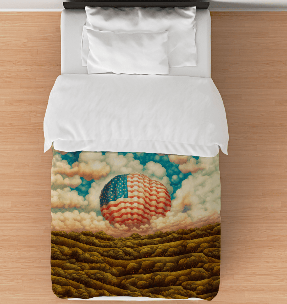 Patriotic Strokes Comforter - Twin - Beyond T-shirts