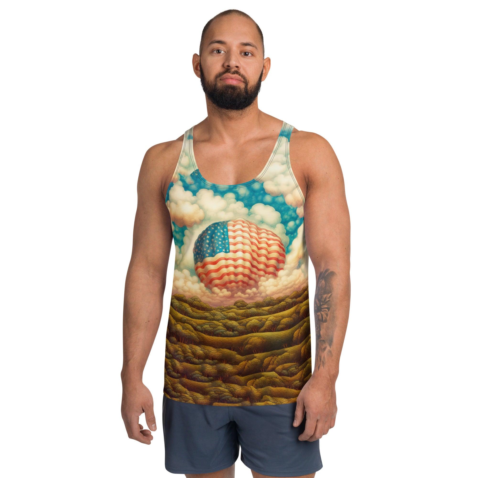 Patriotic Strokes Men's Tank Top - Beyond T-shirts