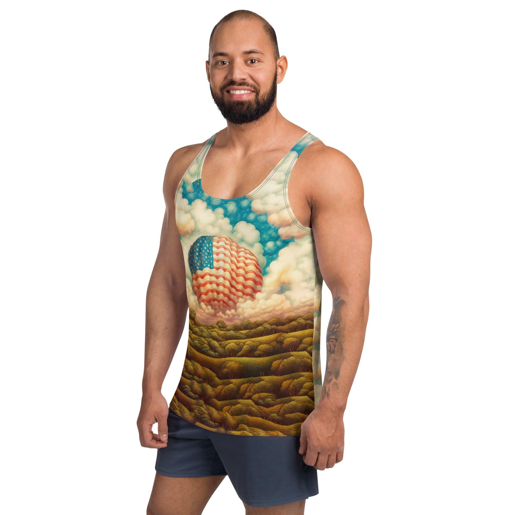 Patriotic Strokes Men's Tank Top - Beyond T-shirts