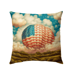 Patriotic Strokes Outdoor Pillow - Beyond T-shirts