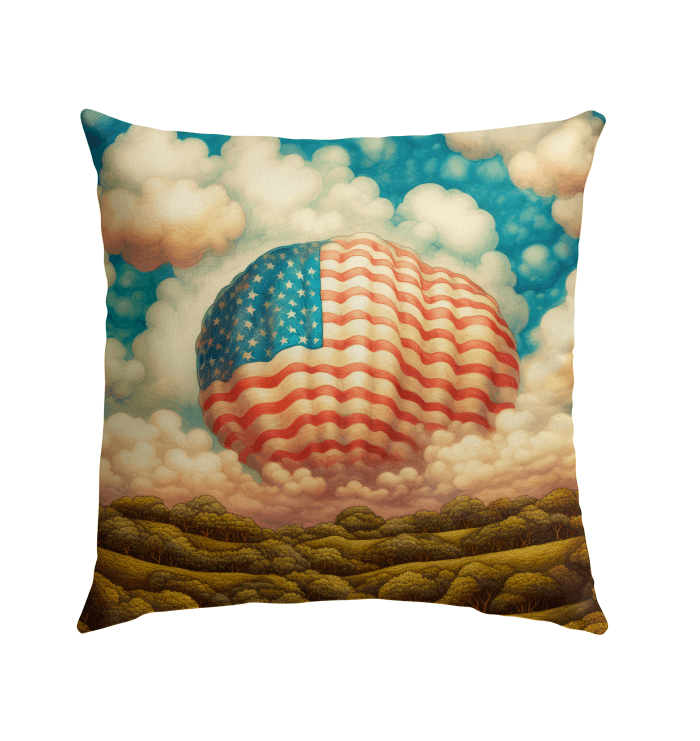 Patriotic Strokes Outdoor Pillow - Beyond T-shirts