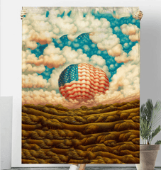 Patriotic Strokes Sherpa Blanket - Beyond T-shirts