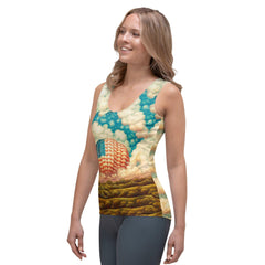 Patriotic Strokes Sublimation Cut & Sew Tank Top - Beyond T-shirts