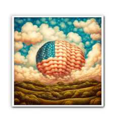 Patriotic Strokes Wrapped Canvas - Beyond T-shirts