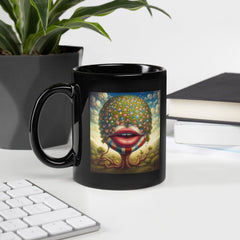 Patriotism Impressions Black Glossy Mug - Beyond T-shirts