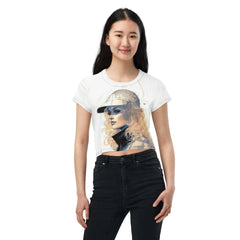 Pen and Ink Magic All-Over Print Crop Tee - Beyond T-shirts