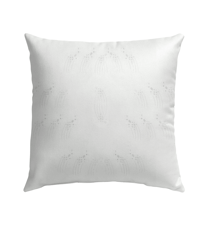 Pen and Ink Magic Outdoor Pillow - Side View