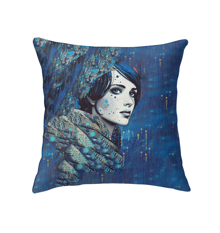 Pen and Ink Perfection II Indoor Pillow - Front View