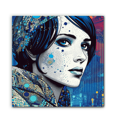 Pen and Ink Perfection II - a blend of traditional and modern art on canvas.