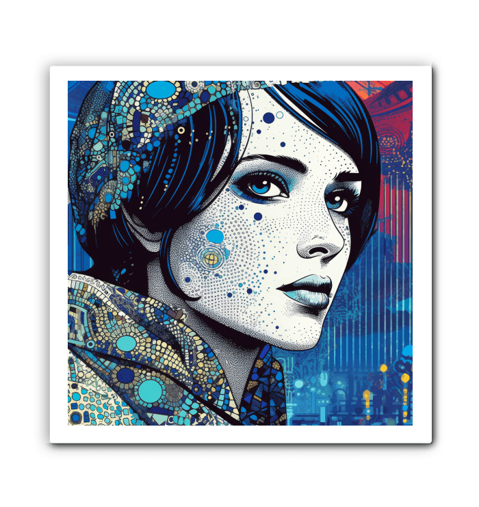 Black and white Pen and Ink Perfection II canvas art.