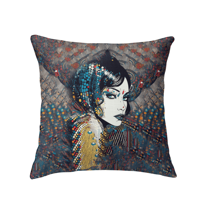 Pen and Ink Perfection Indoor Pillow - Front View