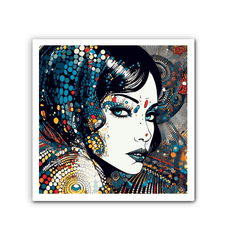 Elegant Pen and Ink drawing canvas for home decor.