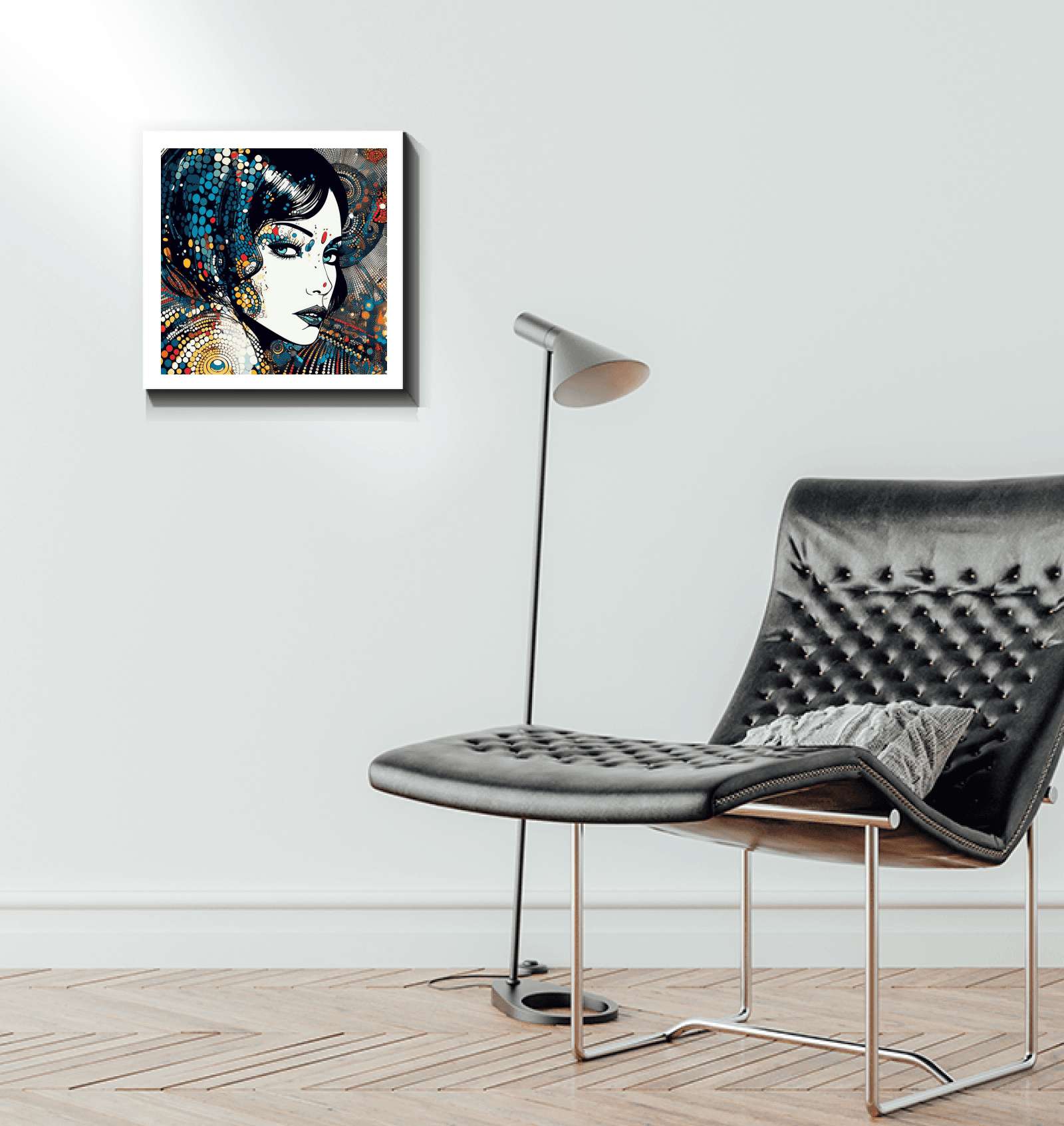 Intricate Pen and Ink art piece wrapped on canvas.