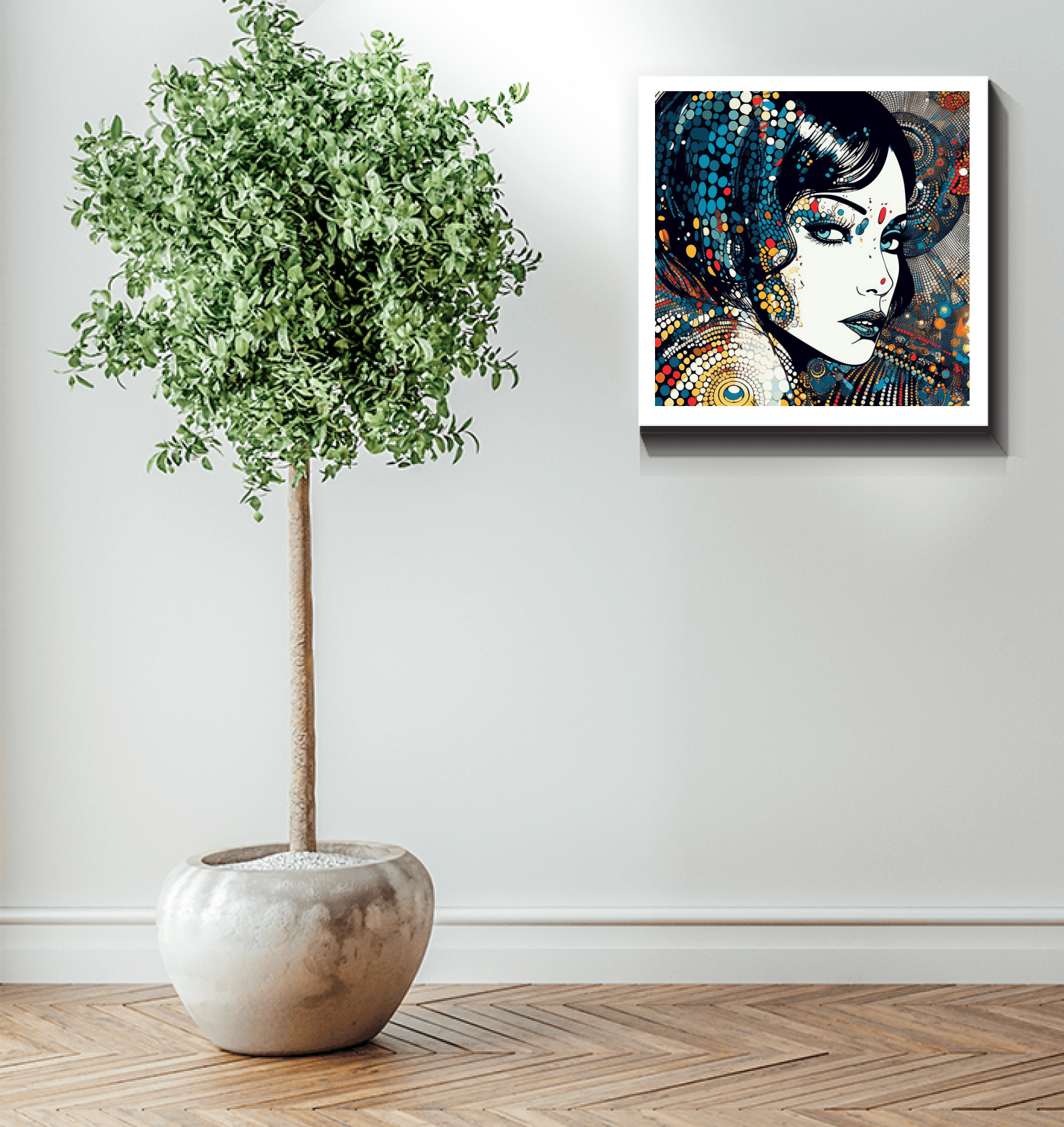 Pen and Ink masterpiece on high-quality wrapped canvas.