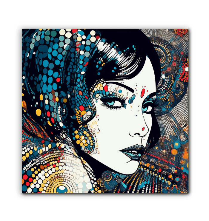 Chic Pen and Ink Perfection canvas for living room decor.