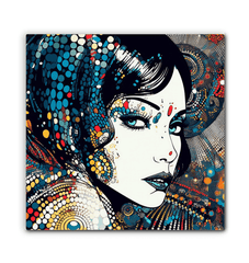 Chic Pen and Ink Perfection canvas for living room decor.