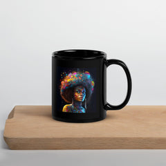 Pen and Paper Passion III Black Glossy Mug Handle Detail