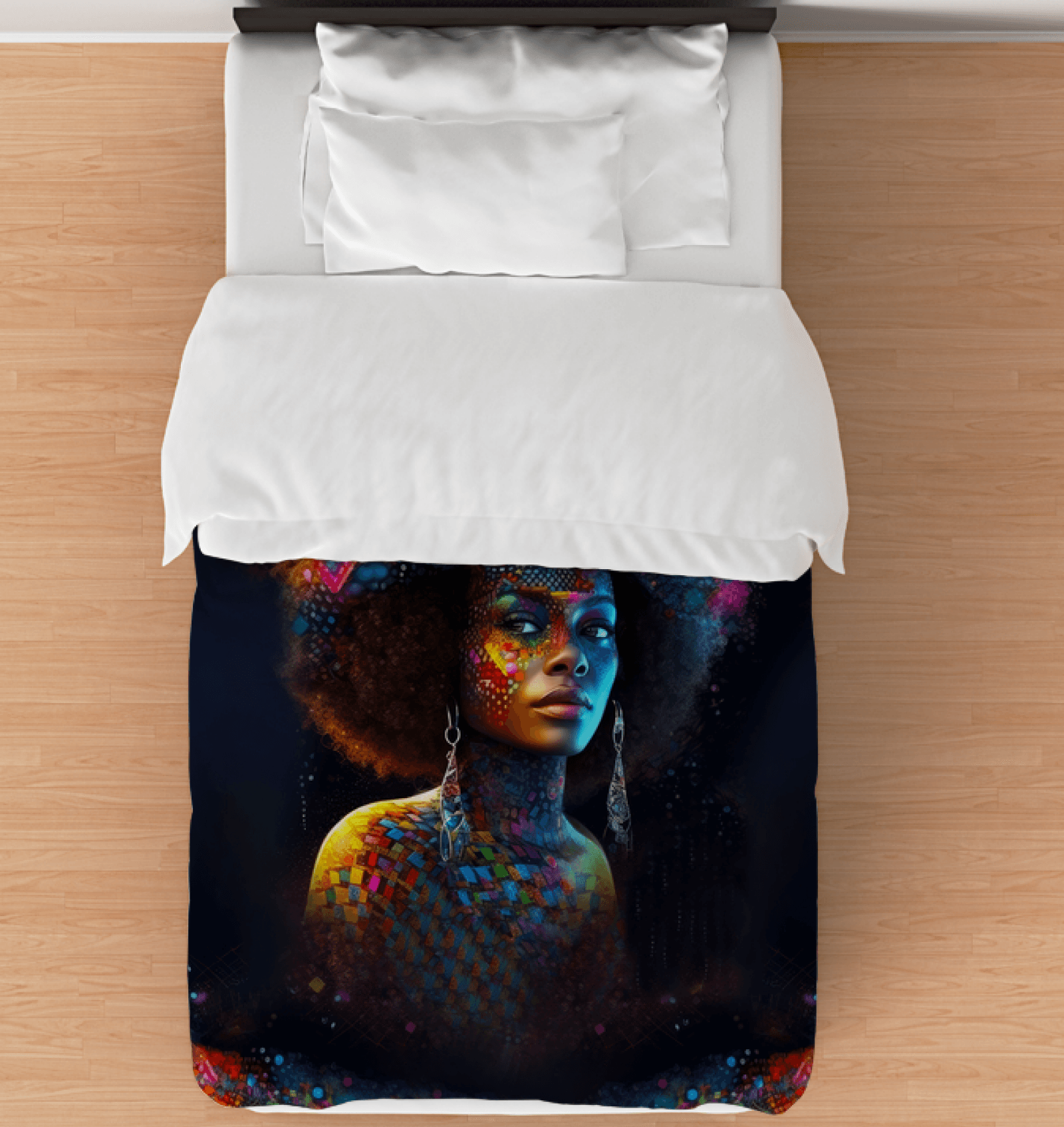 Artistic Duvet Cover - Pen and Paper Design