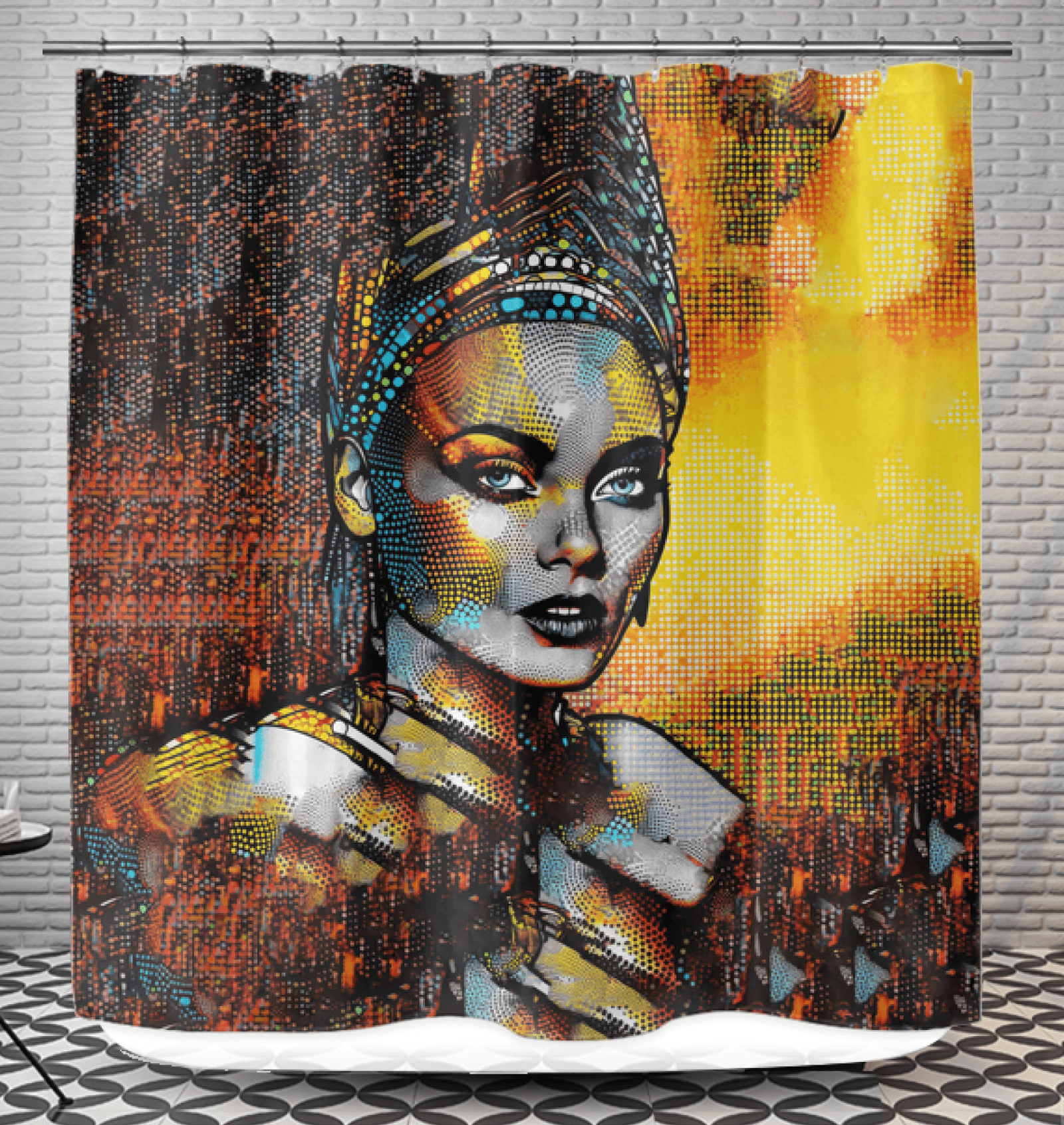 Pen And Paper Passion Shower Curtain in Bathroom.