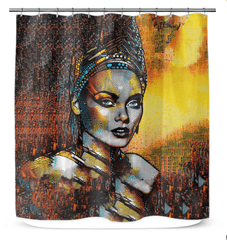 Artistic Pen And Paper Shower Curtain.