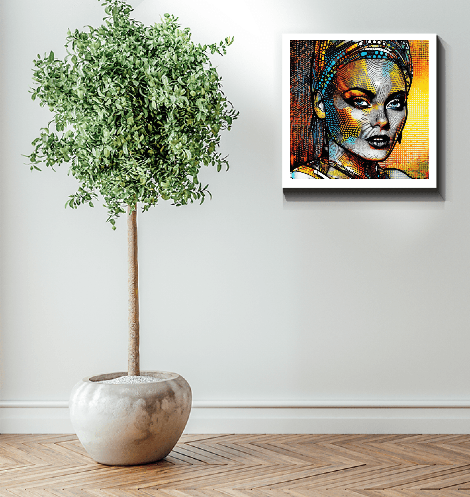 Elegant wrapped canvas showing love for writing and drawing.