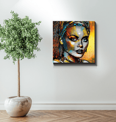 Modern wall art canvas featuring pen and paper design.