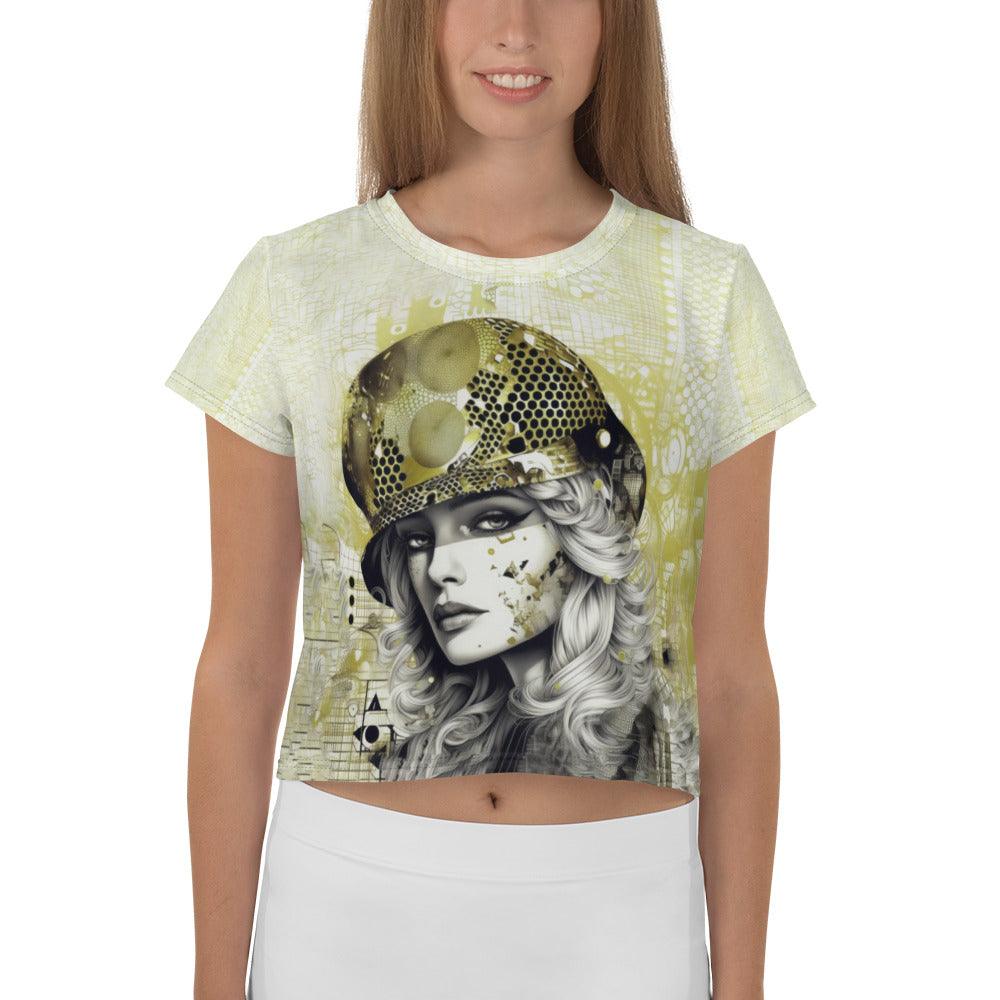 Pen and Paper Prodigy All-Over Print Crop Tee - Beyond T-shirts