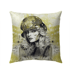 Pen and Paper Prodigy Outdoor Pillow - Front View