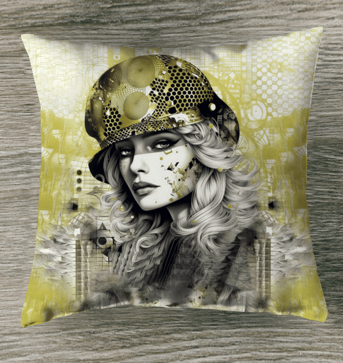 \Stylish Outdoor Cushion - Pen and Paper Prodigy Collection