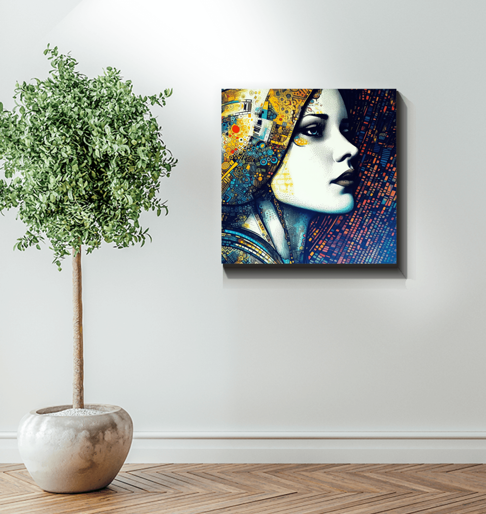 Pencil Perfection III canvas showcasing intricate pencil work.