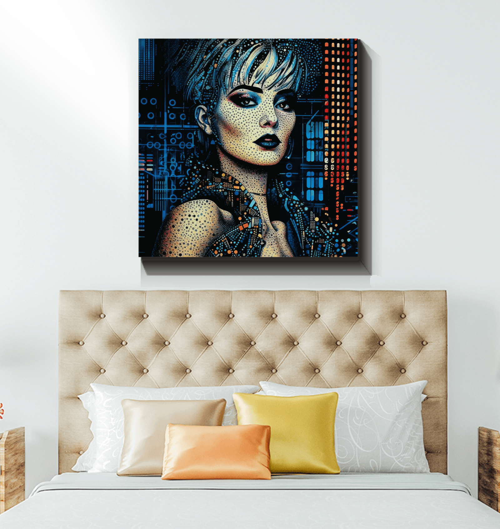 Abstract Pencil Art Wrapped Canvas for contemporary homes.