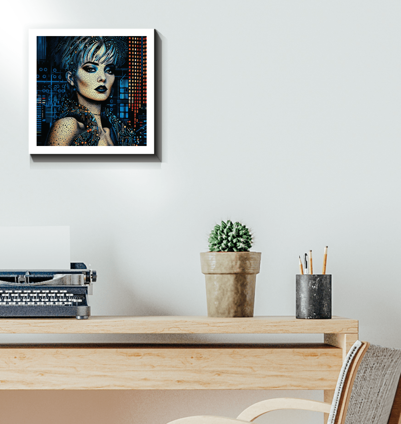 Gallery-quality Pencil Perfection Artwork on Wrapped Canvas.