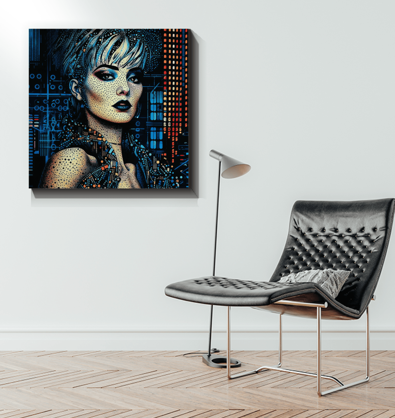 Sophisticated Wrapped Canvas of Pencil Perfection for elegant spaces.